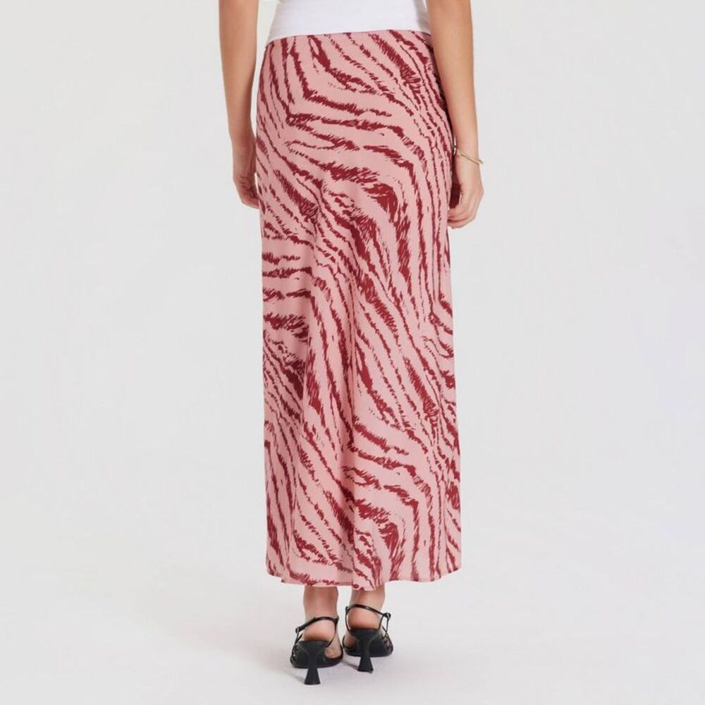 Women's Maxi A-Line Skirt - A New Day Pink Zebra Print XS - Picture 2 of 5